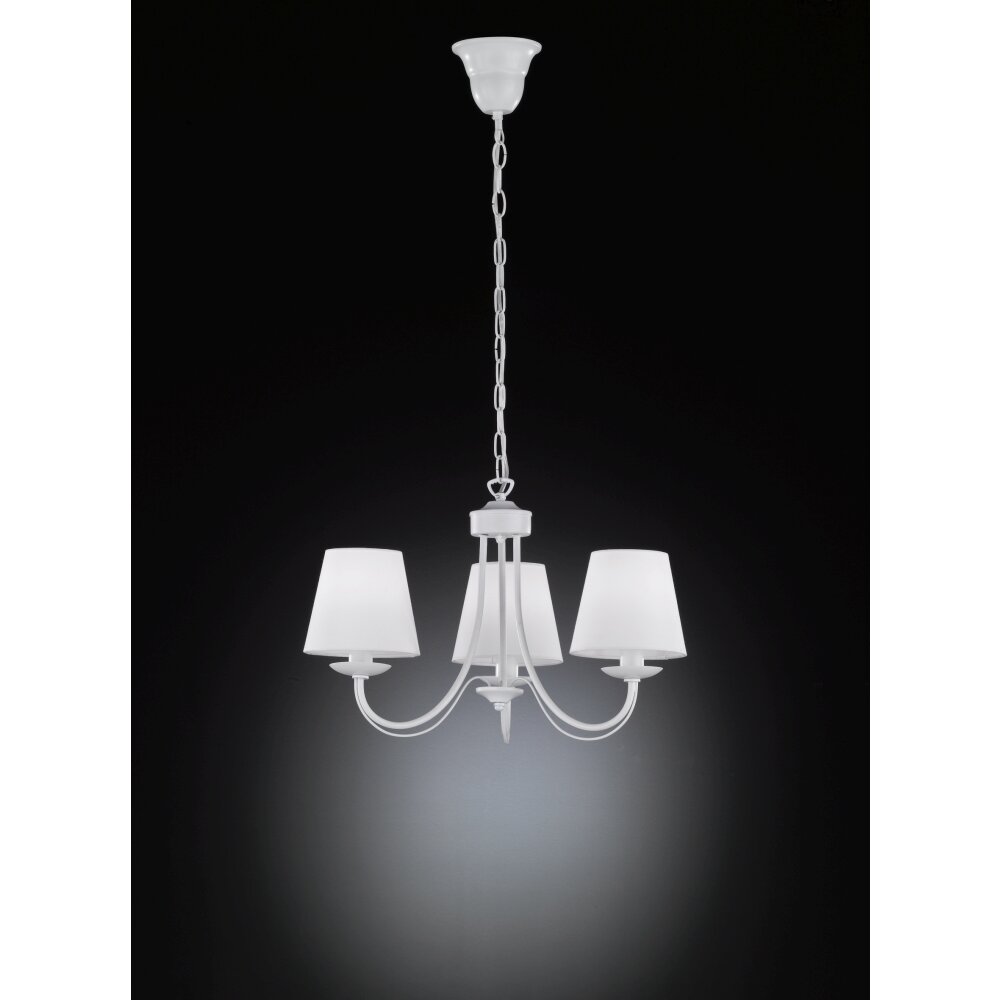 Illuminazione Trio Leuchten Cortez Lampadario a corona Bianco, 3-Luci main product photo