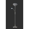 Illuminazione Trio Leuchten Quebec Lampada da pavimento, Lampada da terra LED Nichel opaco, 1-Luce