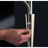 Illuminazione Trio Leuchten Quebec Lampada da pavimento, Lampada da terra LED Nichel opaco, 1-Luce