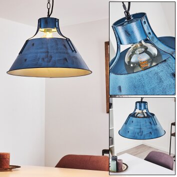 Berkeley Lampadario a sospensione Blu, Nero, 1-Luce