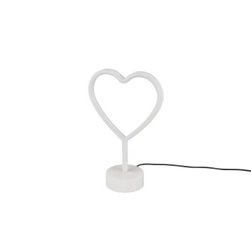 Lampada da Tavolo Reality HEART LED Bianco, 1-Luce Lampada da Tavolo Reality HEART LED Bianco, 1-Luce