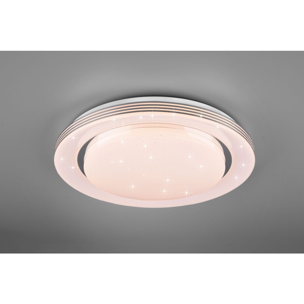 Reality Atria Plafoniera LED Bianco, 1-Luce, Telecomando