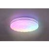 Reality Tiger Plafoniera LED Bianco, 1-Luce, Telecomando, Cambia colore