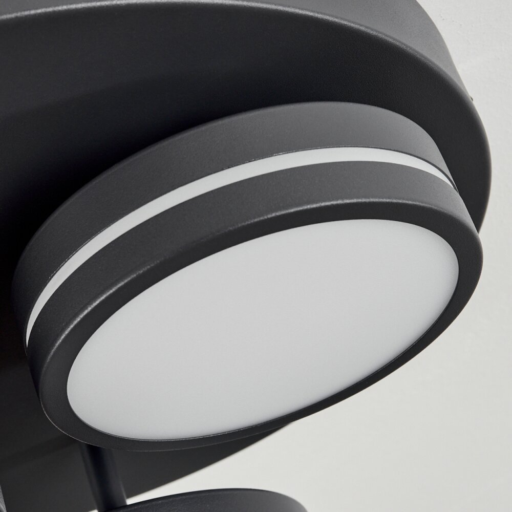 Huallilemu Plafoniera LED Nero, 3-Luci
