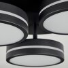 Huallilemu Plafoniera LED Nero, 3-Luci