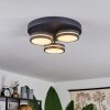 Huallilemu Plafoniera LED Nero, 3-Luci