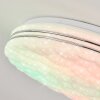 Savardeix Plafoniera LED Cromo, Bianco, 1-Luce, Telecomando, Cambia colore