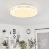 Savardeix Plafoniera LED Cromo, Bianco, 1-Luce, Telecomando, Cambia colore