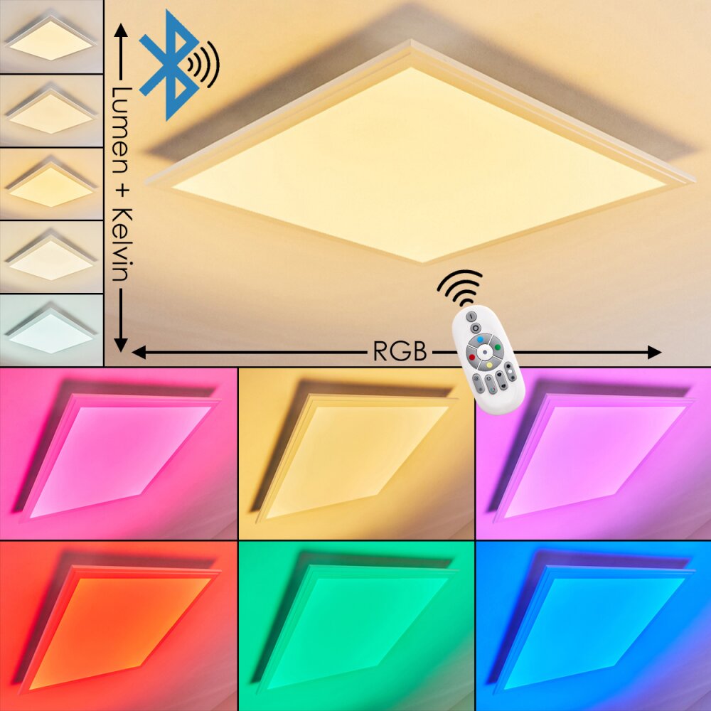 Voisines Plafoniera LED Bianco, 1-Luce, Telecomando, Cambia colore main product photo