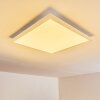 Voisines Plafoniera LED Bianco, 1-Luce, Telecomando, Cambia colore