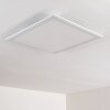 Voisines Plafoniera LED Bianco, 1-Luce, Telecomando, Cambia colore