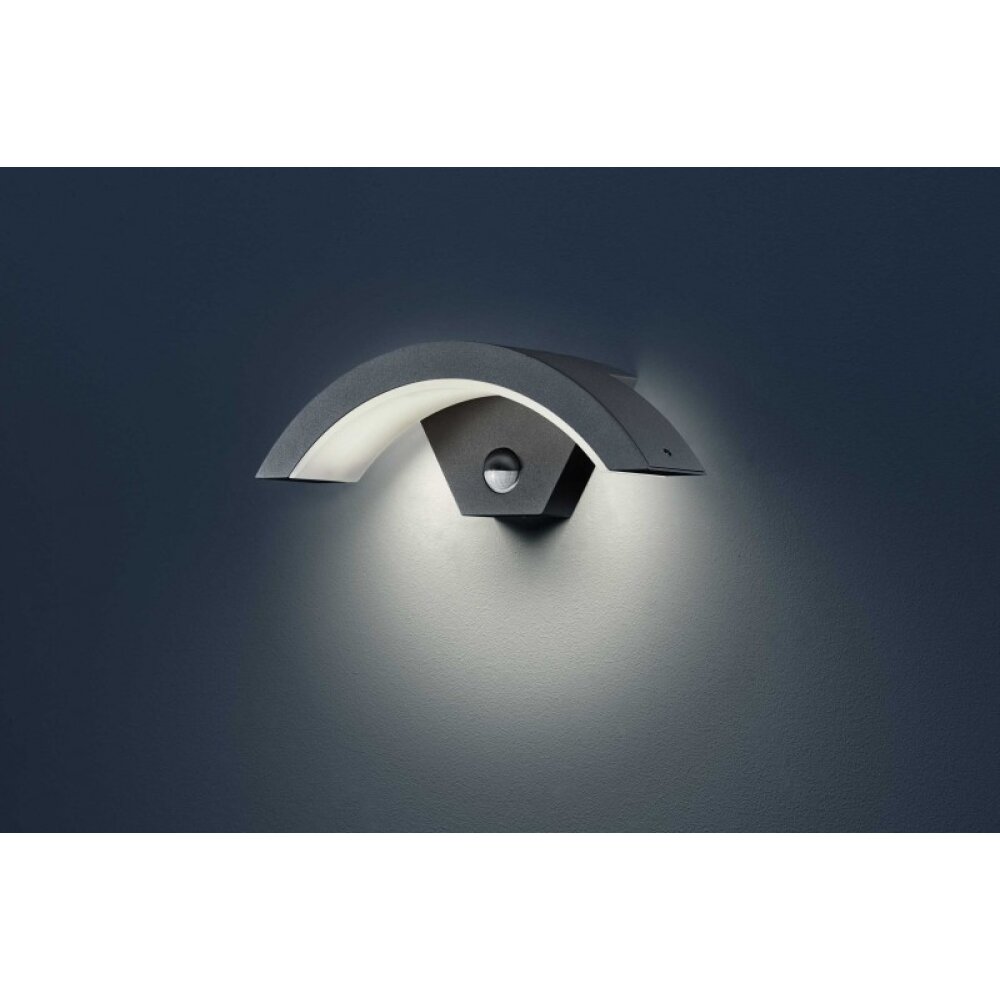 Illuminazione Trio Leuchten Wandleuchte Lampada da parete per esterno LED Antracite, 1-Luce, Sensori di movimento main product photo