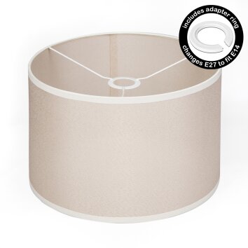 Paralume in tessuto  Bassagoda pezzo di ricambio, Paralume beige, Bianco