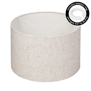 Paralume in tessuto  Bassagoda pezzo di ricambio, Paralume beige, Bianco