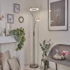 Donna Lampada da terra LED Nichel opaco, 2-Luci