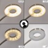 Donna Lampada da terra LED Nichel opaco, 2-Luci