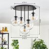 Gastor Plafoniera, Lampada a sfera 45 cm Chiaro, 5-Luci