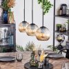 Koyoto Lampadario a sospensione, Lampada a sfera, Lampada a sospensione Ambrato, 3-Luci