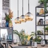 Koyoto Lampadario a sospensione, Lampada a sfera, Lampada a sospensione Ambrato, 3-Luci
