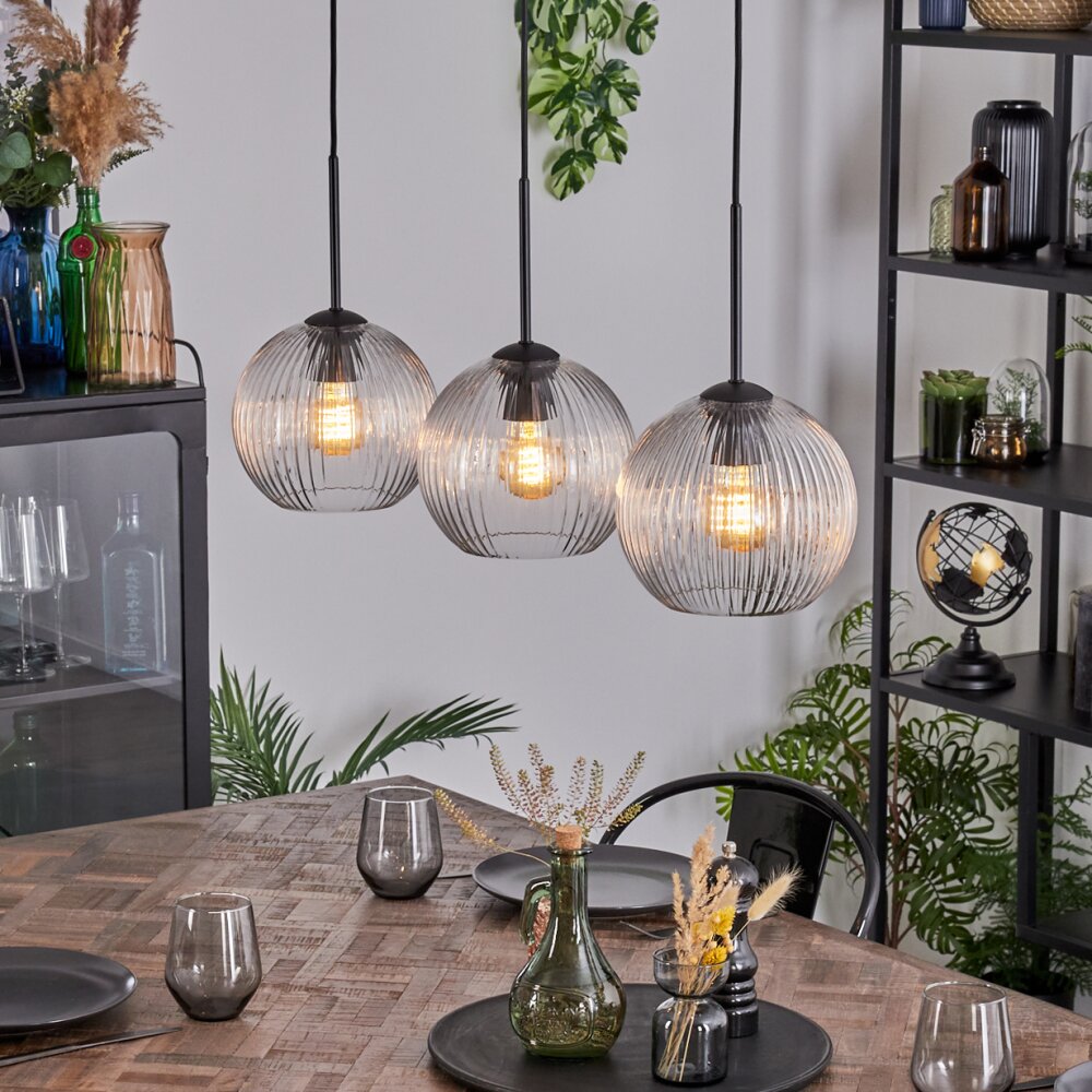 Koyoto Lampadario a sospensione, Lampada a sfera, Lampada a sospensione Chiaro, 3-Luci main product photo
