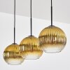 Koyoto Lampadario a sospensione, Lampada a sfera, Lampada a sospensione Oro, Chiaro, 3-Luci
