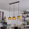 Koyoto Lampadario a sospensione, Lampada a sfera, Lampada a sospensione Oro, Chiaro, 3-Luci