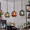 Ripoll Lampadario a sospensione, Lampada a sfera, Lampada a sospensione Blu, Verde, Ramato, 3-Luci