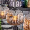 Ripoll Lampadario a sospensione, Lampada a sfera, Lampada a sospensione Cromo, Grigio fumo, 3-Luci
