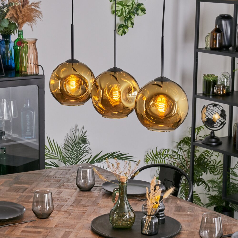Ripoll Lampadario a sospensione, Lampada a sfera, Lampada a sospensione Oro, 3-Luci main product photo