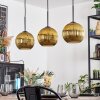 Koyoto Lampadario a sospensione, Lampada a sfera, Lampada a sospensione Oro, 3-Luci
