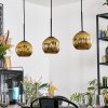 Ripoll Lampadario a sospensione, Lampada a sfera, Lampada a sospensione Oro, 3-Luci