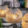 Ripoll Lampadario a sospensione, Lampada a sfera, Lampada a sospensione Ambrato, 3-Luci
