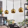 Koyoto Lampadario a sospensione, Lampada a sfera, Lampada a sospensione Oro, 3-Luci
