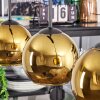 Koyoto Lampadario a sospensione, Lampada a sfera, Lampada a sospensione Oro, 3-Luci