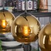Koyoto Lampadario a sospensione, Lampada a sfera, Lampada a sospensione Oro, 3-Luci