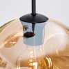Ripoll Lampadario a sospensione, Lampada a sfera, Lampada a sospensione, Lampada a sospensione a cluster Ambrato, Grigio fumo, 3-Luci