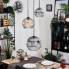 Ripoll Lampadario a sospensione, Lampada a sfera, Lampada a sospensione, Lampada a sospensione a cluster Ambrato, Chiaro, Grigio fumo, 3-Luci