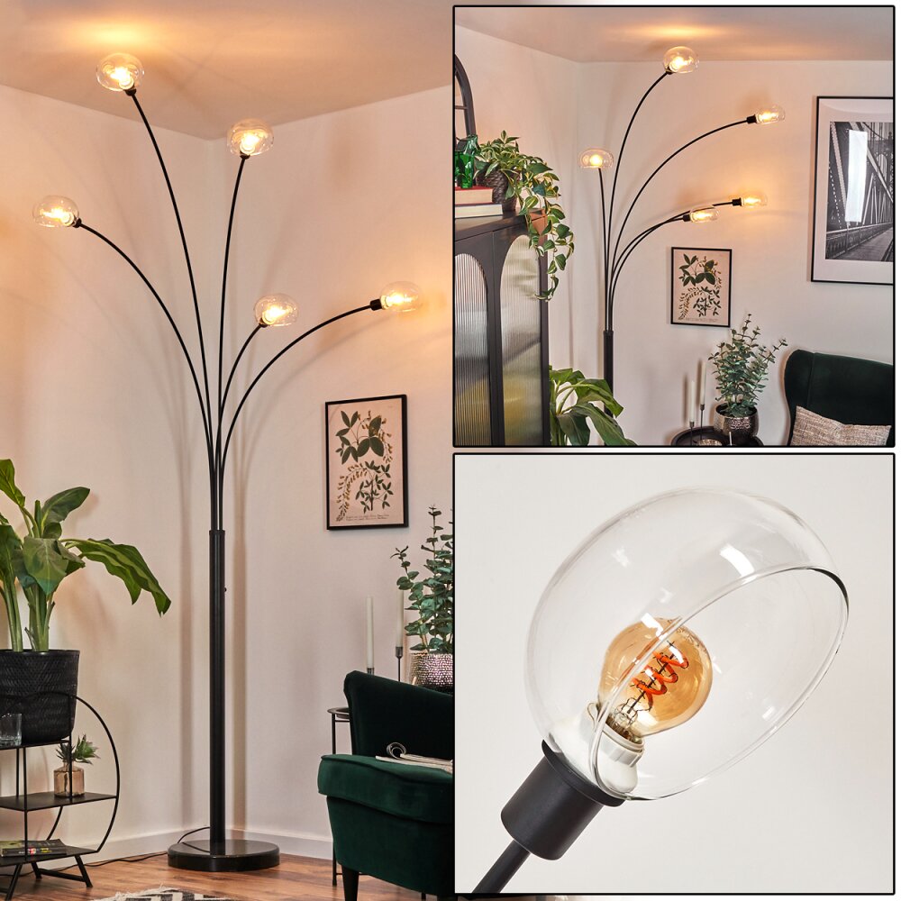 Nikkala Lampada da terra Nero, 5-Luci main product photo