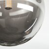 Chehalis Plafoniera, Lampada a sfera Ambrato, Grigio fumo, 3-Luci