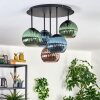 Koyoto Plafoniera, Lampada a sfera 45 cm Blu, Verde, Ramato, 5-Luci