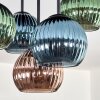 Koyoto Plafoniera, Lampada a sfera 45 cm Blu, Verde, Ramato, 5-Luci