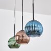 Koyoto Lampadario a sospensione, Lampada a sfera, Lampada a sospensione Blu, Verde, Ramato, 3-Luci