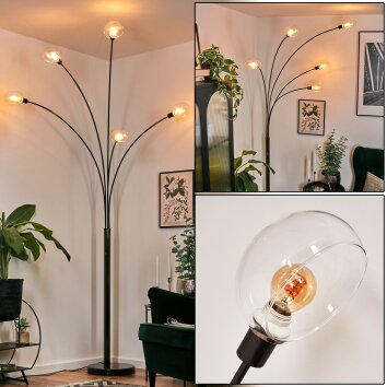 Nikkala Lampada da terra Cromo, Nero, 5-Luci Nikkala Lampada da terra Cromo, Nero, 5-Luci