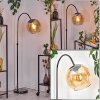 Koyoto Lampada da terra, Lampade ad arco Cromo, Nero, 1-Luce