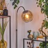Koyoto Lampada da terra, Lampade ad arco Cromo, Nero, 1-Luce