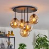 Gastor Plafoniera, Lampada a sfera 45 cm Ambrato, 5-Luci