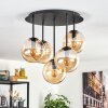 Gastor Plafoniera, Lampada a sfera 45 cm Ambrato, 5-Luci