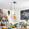 Koyoto Lampadario a sospensione, Lampada a sfera, Lampada a sospensione Oro, Nero, 1-Luce