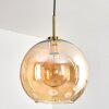 Koyoto Lampadario a sospensione, Lampada a sfera, Lampada a sospensione Oro, Nero, 1-Luce