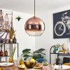 Koyoto Lampadario a sospensione, Lampada a sfera, Lampada a sospensione Oro, Nero, 1-Luce